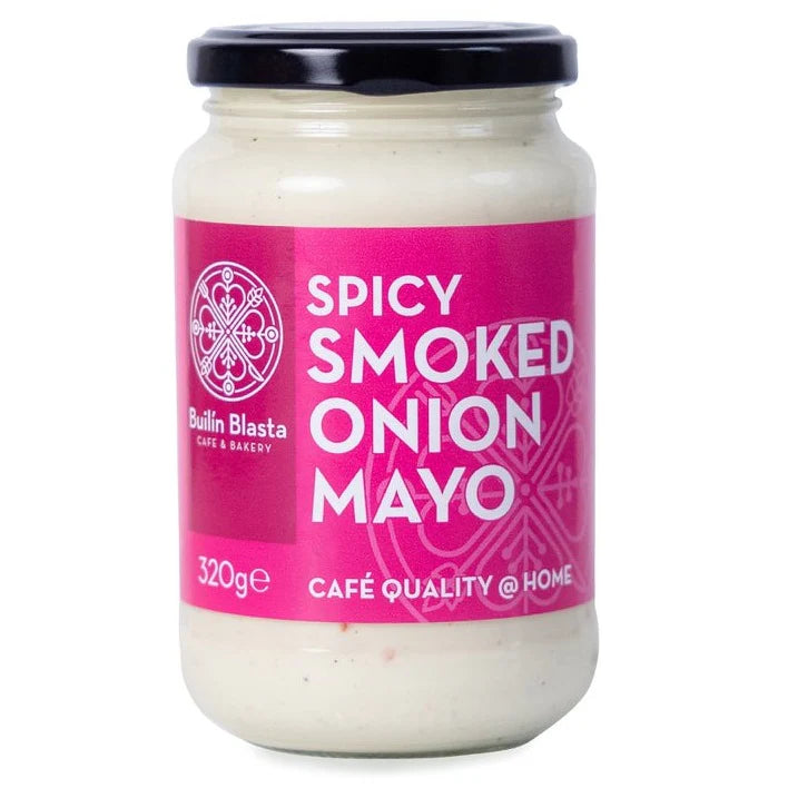 Builín Blasta Spicy Smoked Onion Mayo, a 320g jar designed for "café quality.