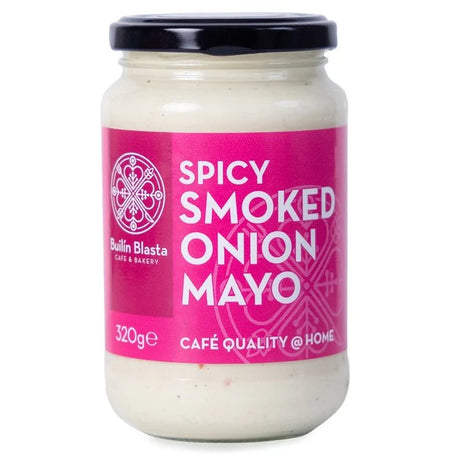 Builín Blasta Spicy Smoked Onion Mayo, a 320g jar designed for "café quality.