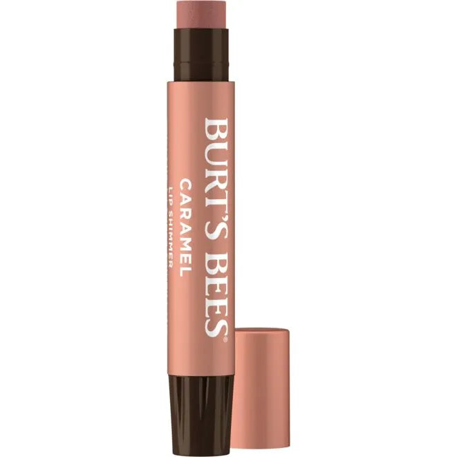 Burt's Bees Caramel (2.6g)  Lip Shimmer with Peppermint Oil .