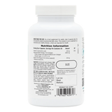 Back label of NaturesPlus Collagen Peptides supplement bottle showing nutrition facts, 2000 mg multi-collagen complex, serving size of 6 capsules, and a list of hydrolyzed collagen sources.