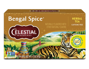Box of 20 Celestial Seasonings Bengal Spice Herbal Tea bags, 47g.