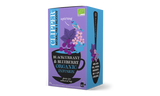 Box of 20 Clipper Organic Blackcurrant and Blueberry Infusion tea bags.