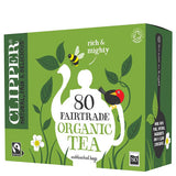 Clipper Organic and Fairtrade Everyday Tea 80 unbleached bags for natural energy and ethical wellness.