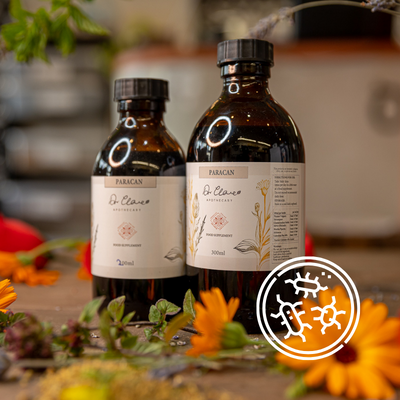 Dr Clare Relax Blend – natural herbal tincture with ashwagandha, chamomile and lavender for stress relief and relaxation support.
