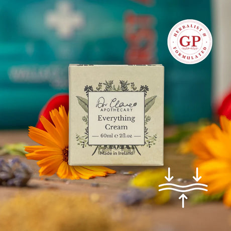 Dr Clare Apothecary Everything Cream herbal healing cream for skin repair and soothing with Calendula and Comfrey 60ml.