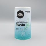Dr. Coy's naturally derived calorie free Stevia sweetener 350g tin.