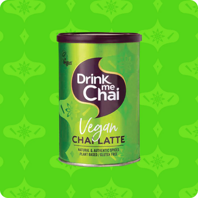 Drink me Chai Vegan Chai Latte natural spiced tea tin.