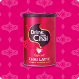 Drink me Chai Spiced Chai Latte natural spiced tea tin.