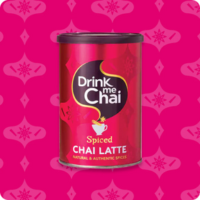 Drink me Chai Spiced Chai Latte natural spiced tea tin.