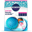 Ecozone Pure Linen Laundry Ecoballs, 3-pack (135g total), suitable for 250 washes, designed for effective dirt removal, gentle on skin, and effective at 30°C.