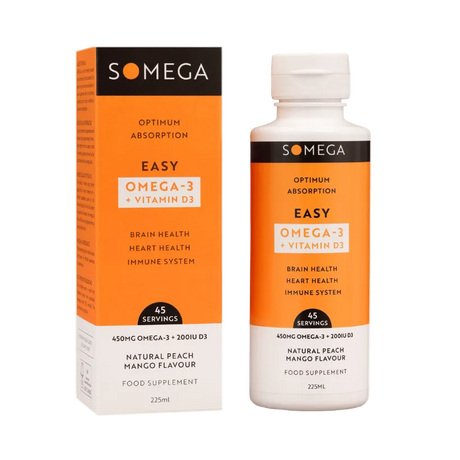 GoSome Easy Omega-3 and Vitamin D3 liquid supplement for heart and immune health 250ml.