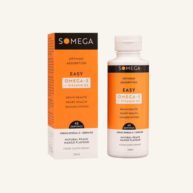 GoSome Easy Omega-3 and Vitamin D3 liquid supplement for heart and immune health 250ml.