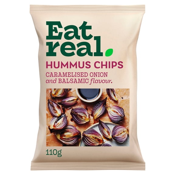 Eat Real Hummus Chips Caramelised Onion & Balsamic 18 x 45g product image