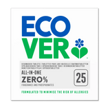 Ecover All-In-One Zero% Dishwasher Tablets, fragrance and phosphonates free, 25 tabs.