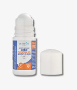 Ultrapure Laboratories Sports Recovery Essential Oil Muscle Rub in a 50ml white roll-on applicator.