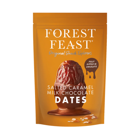 Forest Feast Salted Caramel Milk Chocolate Dates pouch.
