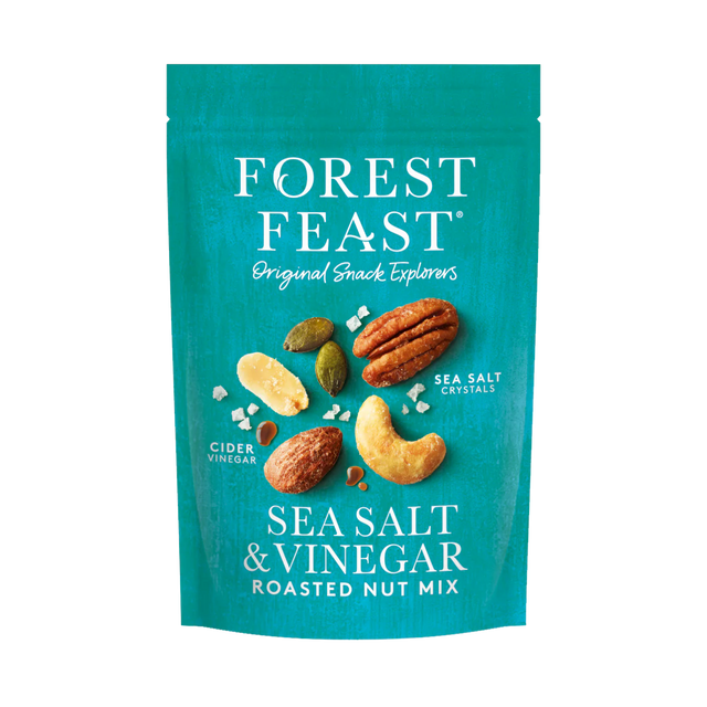 Forest Feast Sea Salt & Vinegar Roasted Nut Mix 120g pouch.