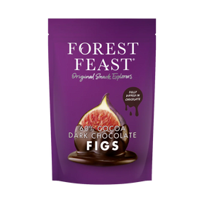 Forest Feast 60% Cocoa Dark Chocolate Figs 140g pouch.