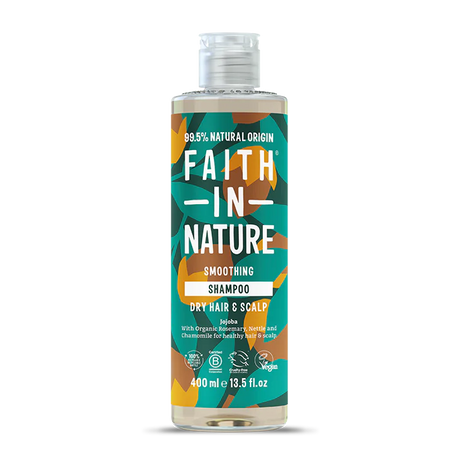 Faith In Nature Jojoba Smoothing Shampoo bottle 400 ml. 