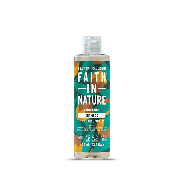 Faith In Nature Jojoba Smoothing Shampoo bottle 400 ml. 