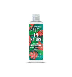 Faith In Nature Soothing Conditioner 400ml, Aloe Vera for Normal Hair & Scalp, 99.5% Natural Origin.