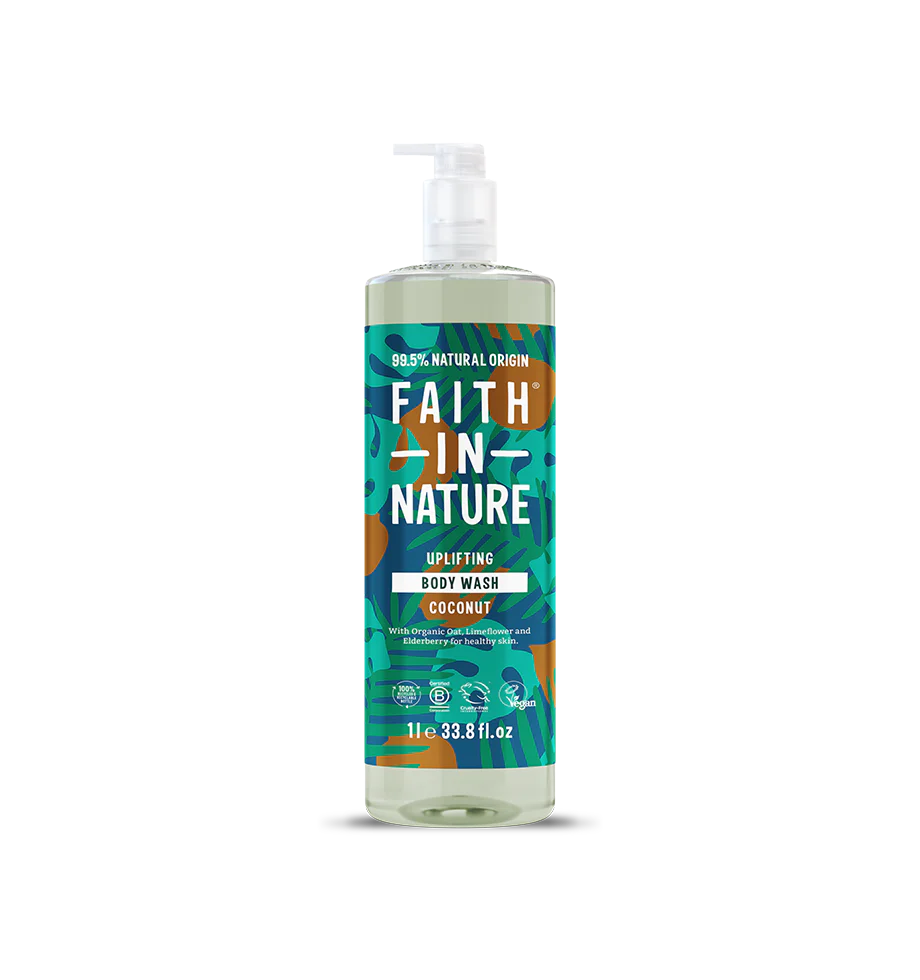 Faith In Nature Uplifting Coconut 1L Body Wash.
