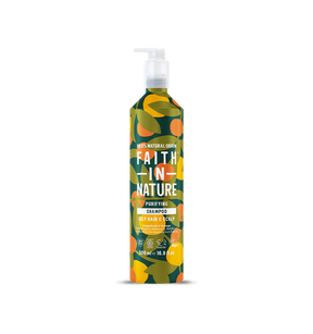 Faith In Nature Grapefruit & Orange Metal Bottle Shampoo 500ml .