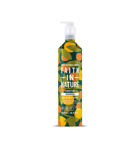 Faith In Nature Grapefruit & Orange Metal Bottle Shampoo 500ml .