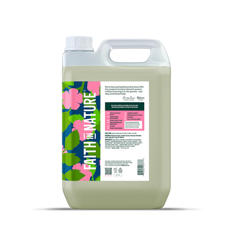 Faith In Nature Wild Rose Shower Gel Refill 5L .