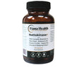 A bottle of Fiana Health Nattokinase+ food supplement, containing 30 capsules, in an amber brown bottle with a black cap and a white label.
