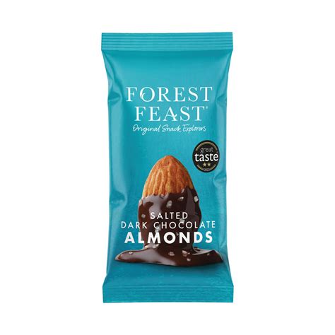 Forest Feast Salted Dark Chocolate Almonds Snack Pack 40g