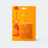 Trilogy Fresh-Blend Vitamin C glow mask sheet face mask packet in bright orange.