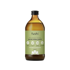 Pukka Organic Aloe Vera Juice, made from the inner leaf gel, in a 500ml glass bottle.