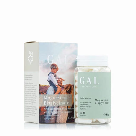 GAL Magnesium Bisglycinate high absorption chelated magnesium for sleep muscle relaxation and fatigue support 90 capsules.
