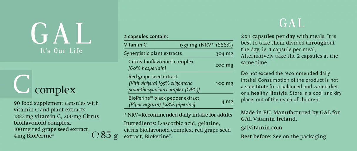 GAL Vitamins C-complex 90 capsules