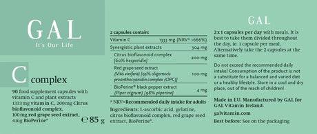 GAL Vitamins C-complex 90 capsules