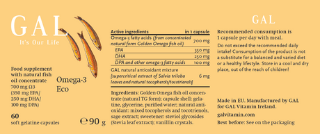 GAL Vitamins Omega-3 Eco - 90 capsules