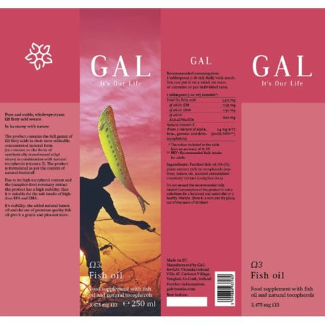GAL Vitamins Omega 3 Fish Oil