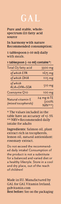 GAL Vitamins Q10 Coenzyme Salmon Oil