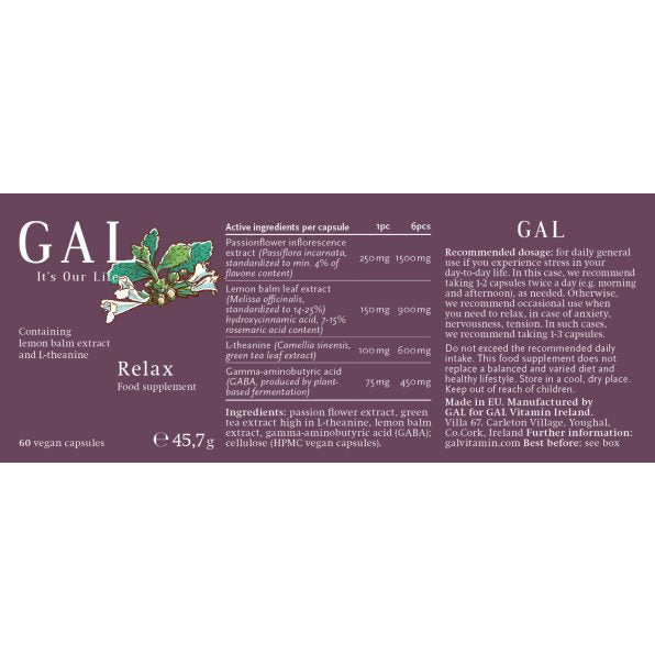 GAL Vitamins Relax (60 capsules)
