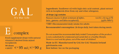 GAL Vitamins Vitamin E Liquid - 90 servings