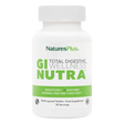 NaturesPlus GI Nutra Total Digestive Wellness food supplement bottle containing 90 bi-layered tablets for normal enzyme function and digestion support.