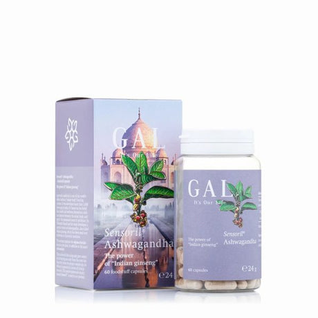 GAL Ashwagandha Sensoril® is a high-quality adaptogenic supplement designed to help the body manage stress, support mental clarity, and promote overall balance.
