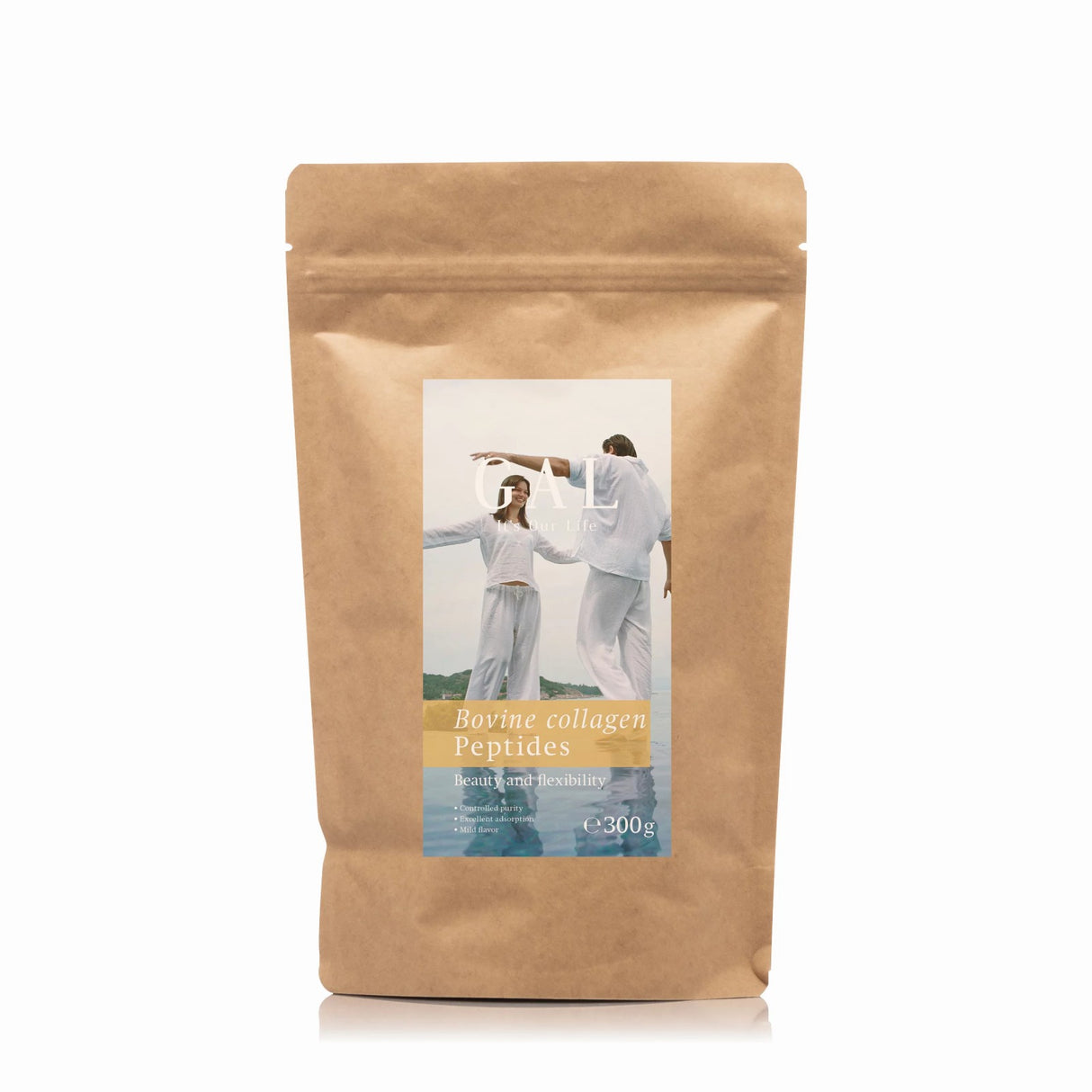 GAL Bovine Collagen Peptides powder for skin elasticity, joint support and overall health.