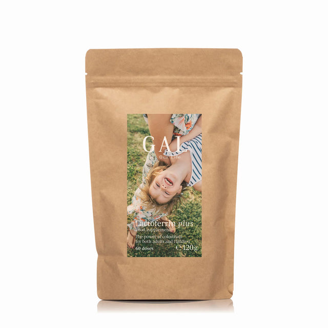 GAL Lactoferrin supplement for immune support, gut health, and iron absorption balance.