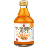 The Ginger People Turmeric Juice, 99% juice in a 237ml glass bottle.