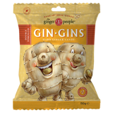 The Ginger People Gin Gins Double Strength Hard Ginger Candy, 150g pouch.