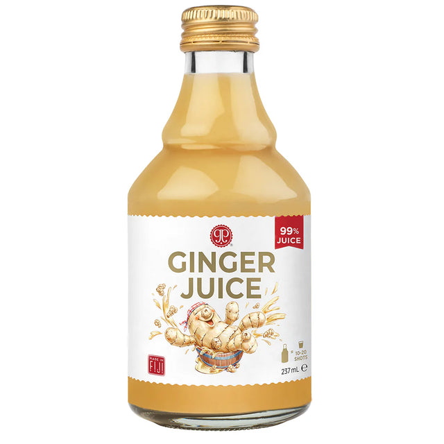 The Ginger People Ginger Juice, 99% juice in a 237ml glass bottle.