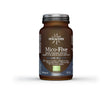 Hifas Mico Five Chaga organic capsules 70 count with Reishi, Shiitake, Maitake, and Chaga for immune support and antioxidant protection.