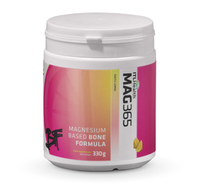 MAG365 BF Bone Formula ionic magnesium powder with zinc and vitamins for bone health, immune support, and stress relief.